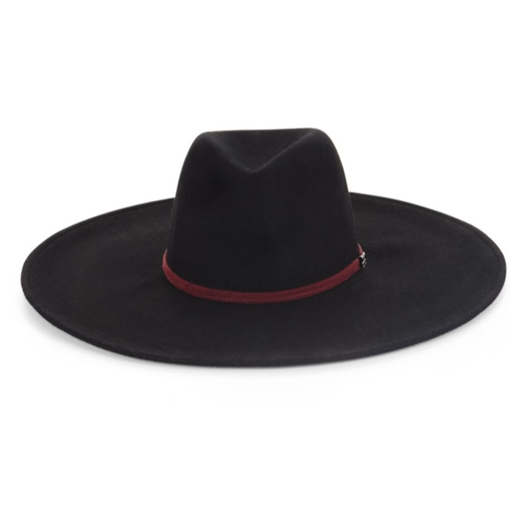 BCBG butterfly black floppy hat